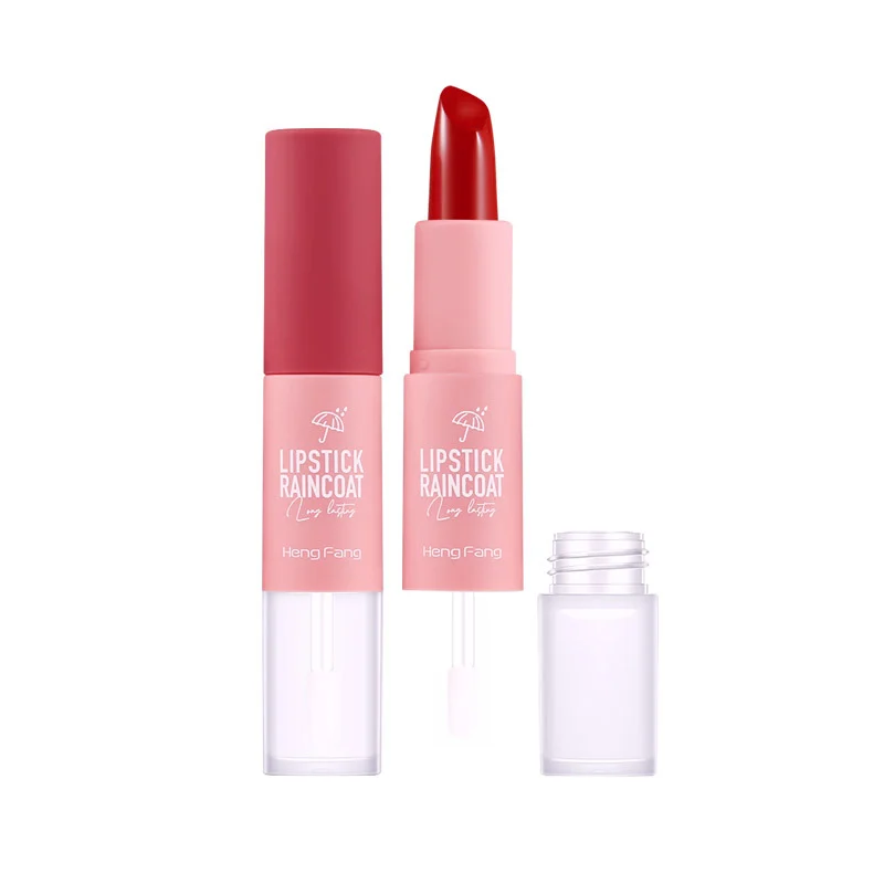 double-ended-lipstick-raincoat-matte-hen-3cyka8rf-desc-4 Double-Ended Lipstick Raincoat Set featuring a matte lipstick and a protective sealant for a long-lasting, non-stick finish.